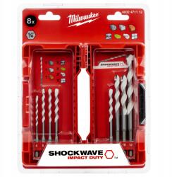 Milwaukee Fúrószár készlet 4 12 mm 8 db Milwaukee univerzális Tct kazetta (4932493871)