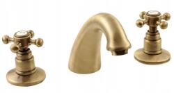 SAPHO Antea háromrészes mosdócsaptelep lefolyóval, bronz (sap-3026)