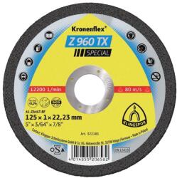 Klingspor Disc taiere inox/otel Klingspor Z 960 TX SPECIAL, 125x22.23x1mm (4014855206582) - constructii-mag Disc de taiere