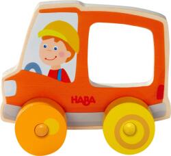 HABA Jucărie de împingere din lemn Haba - Camion de gunoi (306364)