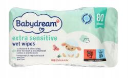 Babydream Extra Sensitive nedves törlőkendő 80 db (052235)