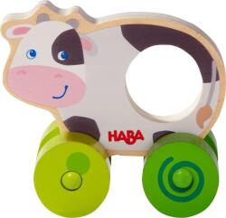 HABA Jucărie de împins din lemn Haba - Vacă (306365)