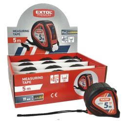 EXTOL Premium 8821025 Panglică de măsurare, acoperită cu cauciuc, 1 stop, 5Mx19MM (8821025)