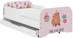 Wooden Toys MIKI gyerekágy 160x80cm ajándék matraccal, ágyneműtartó nélkül - kapibara keksz