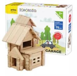 IGROTECO Set de construcție din lemn - Casă cu garaj, 75 piese
