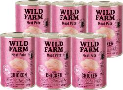  Wild Farm WILD FARM Pate csirkével 6x400g - gluténmentes macskaeledel