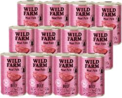  Wild Farm WILD FARM Pate marhahússal 12x400g - gluténmentes macskatáp