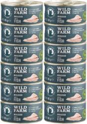  Wild Farm WILD FARM Mousse Fehér hal 12x85g - gabonamentes hab macskáknak