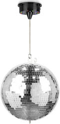 Fuzzix MB30ML Diszkógömb, tükörgömb + Motor + LED (30 cm)