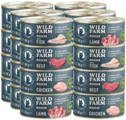  Wild Farm WILD FARM Mousse Mix ízek 24x85g - gabona nélküli mousse macskáknak