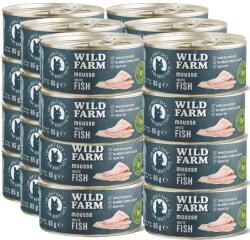  Wild Farm WILD FARM Mousse Fehér hal 24x85g - gabonamentes hab macskáknak