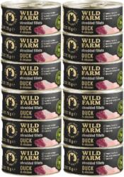  Wild Farm WILD FARM Fillets Duck&Chicken 12x70g - gabonamentes nedves macskaeledel, filé húslevesben