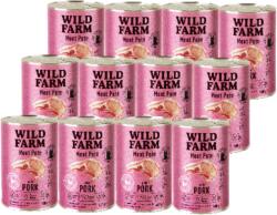  Wild Farm WILD FARM Pate sertéshússal 12x400g - gluténmentes macskatáp