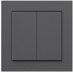 Senic Friends of Hue Smart vezeték nélküli kettős fali villanykapcsoló - Matt antracit (100158)