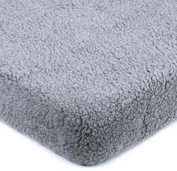 4Home Cearșaf de pat 4Home imitație blăniță gri închis, gri închis, 90 x 200 cm