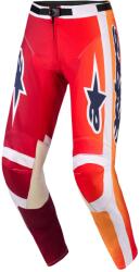 Alpinestars Racer Portl motocross nadrág piros-narancssárga-világosszürke
