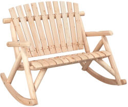 Osoam Kerti hintapad 2 személyes tömör lucfenyő 123 x 96 x 102 cm kültéri bútor natúr