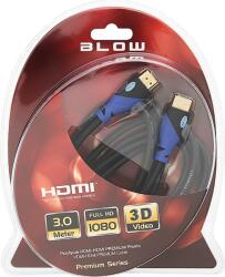 BLOW 92-683# HDMI-HDMI 8k 3m Fonott Csatlakozó ( )