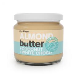 GymBeam Unt de migdale cu nucă de cocos și ciocolată albă 8 x 340 g