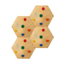 DUVLAN mászófal 178x141 cm - Szett Szín: natural (8076-1756)