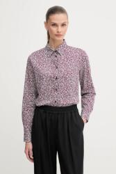 Benetton ing galléros, fehér, regular, 5Q6SDQ0AY - lila S