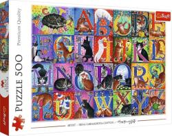 Trefl Macskás ábécé 500db-os puzzle - Trefl (37527 TR) (37527 TR)