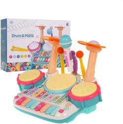 Inlea4Fun Játék hangszer készlet dob + zongora Inlea4Fun DRUM& PIANO (RA-ZMU.CY-7059B)