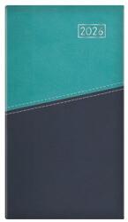 TOPTIMER Zsebnaptár, álló elrendezésű, TOPTIMER Duplex , türkiz-kék (NKD035TKU)