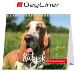 DAYLINER Naptár, asztali, álló, DAYLINER Kutyák (NAS5005U)