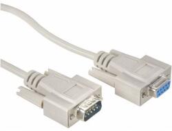  Soros portos hosszabbítókábel, toldókábel (1xD-SUB 9pólusú aljzat - 1xD-SUB 9pólusú aljzat) 5 m, bézs színű 981281