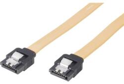 Merevlemez Csatlakozókábel [1x SATA alj, 7 pólusú - 1x SATA alj, 7 pólusú] 0.30 m Sárga