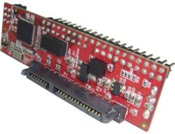  IDE átalakító kábel, 1 x IDE dugó 40 pól, IDE táp dugó 4 pól. - 1 x IDE alj 44 pól. , fekete