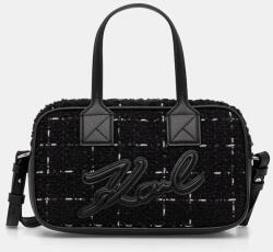 Karl Lagerfeld pénztárca gyapjúkeverékből - fekete Univerzális méret