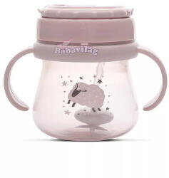 Lorelli szívószálas itató fogantyúval 250ml - Rose