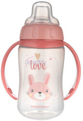 Canpol babies 320 ml-es tanuló itatópohár szilikon ivócsőrrel nyúl