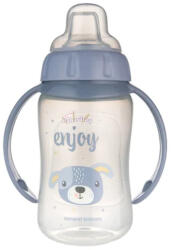Canpol babies 320 ml-es tanuló itatópohár szilikon ivócsőrrel kutya