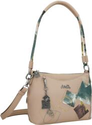 Anekke EVOLUTION kis, bézs, íves rejtett előzsebes, zsinór fogós divattáska 41772-386 - taskaweb