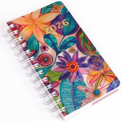 Realsystem Határidőnapló REALSYSTEM SP5 spirál A/6 napi fehér lapos akvarell 2025 (8721-50) - tonerpiac