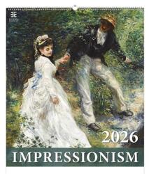 TopTimer Falinaptár 2026 TOPTIMER T096 420x560mm álló Impresszionisták (T9600-05A)