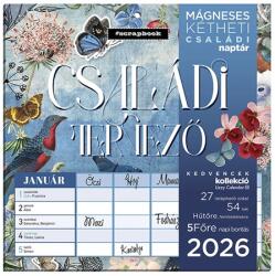 LIZZY Falinaptár 2026 kéthetes tervező mágneses Családi tervező Scrapbook style (21688)