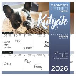 LIZZY Falinaptár 2026 kéthetes tervező mágneses Kutyák (23099699)