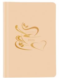 TopTimer Határidőnapló 2026 heti A/5 TOPTIMER Pastel P015 fehér lapos lazac (T015P-009)