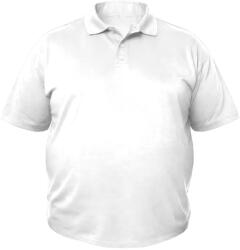 Miners Mate supersize Tricou polo unisex mărimi mari - Albă | 6XL (MYS410-1000386097)