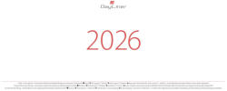 Dayliner Asztali naptár Oktáv 320 x 150 mm, fehér lapokkal Oktáv álló Dayliner 2026 - delfinbuvar