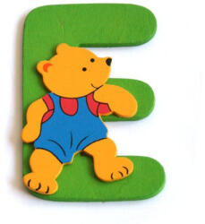  Fa betű E - zöld maci