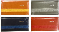 Szekszárdi 24- Zsebnaptár haránt varrott 2026 - 4 színben