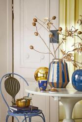 Pip Studio Декоративна ваза Stripes Navy-Gold 24 x 29 cm (51102107)