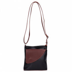 Rea Moda Olasz bőr 1312 fekete barna táska