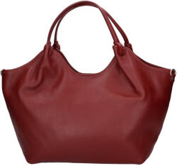  Olasz bőr 6545 bordó nagy táska