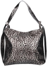  Olasz bőr 5555 ezüst mintás válltáska és hátizsák